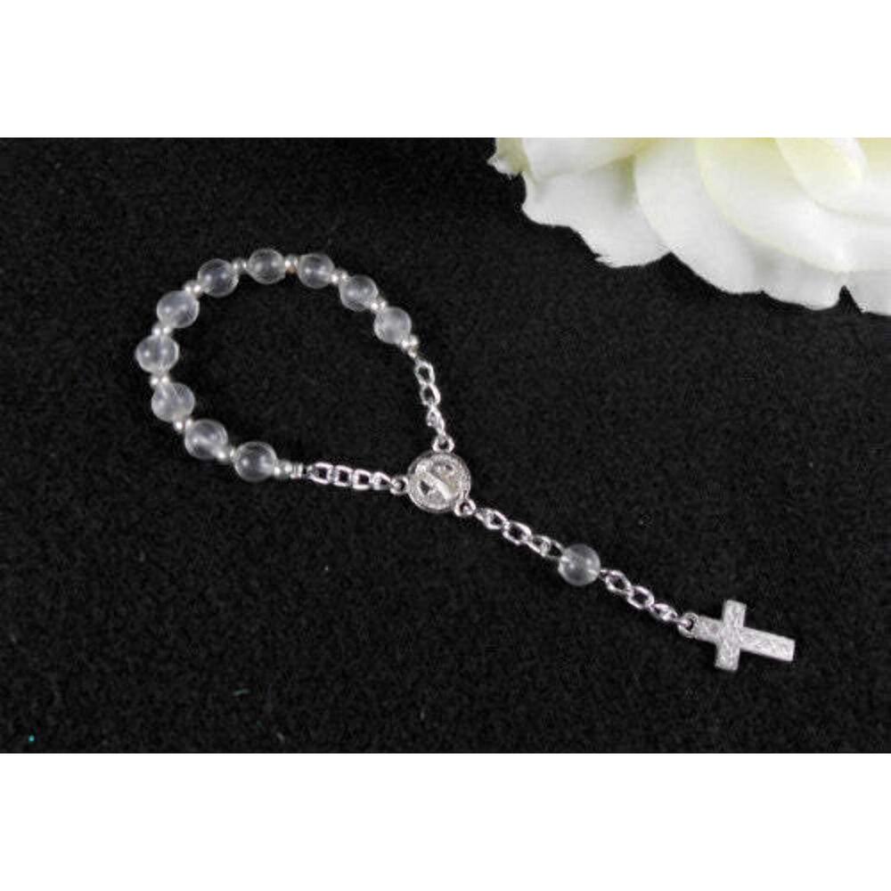 1780 Jenly Favors 5" 6MM Round Beads Rosary Pink Beads